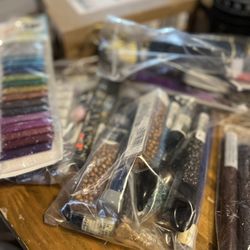 Several Colors Of Beads    Many To Pick From 