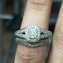 White Gold Engagement Ring 