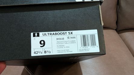 Adidas Ultraboost 5X Running Shoes - Men's US Size 9