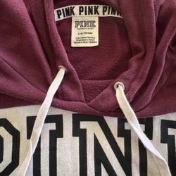 Large PINK Halter Top Hoodie $10