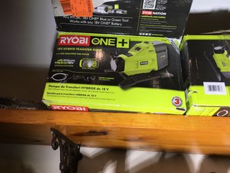 Ryobi 18V Cordless Tranfer Pump, NEW in Box! Only 25 tomorrow (Sun) Only 👍🏽👍🏽💥💥☀️☀️