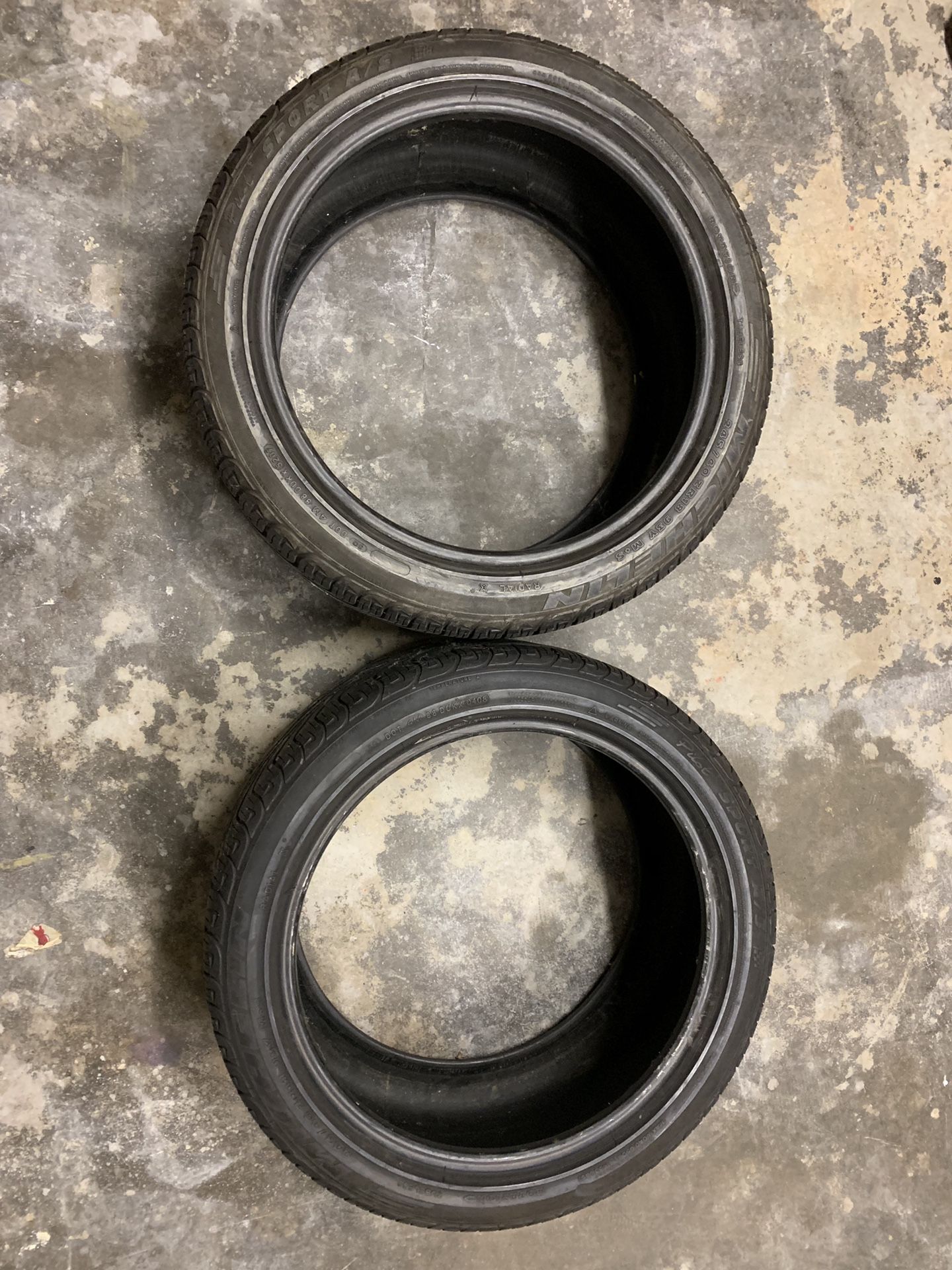 Tires Michelin pilot sport. From BMW M3 2003.