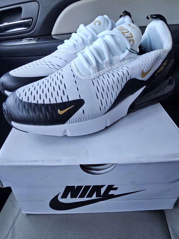 Gold Black White 270c Nike Women's 9.5