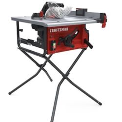 CRAFTSMAN 10.0-in 15.0 -Amp 120.0 -Volt Portable Jobsite Table Saw with Folding Stand