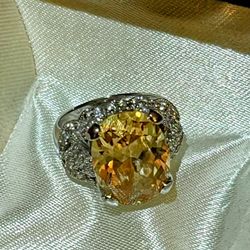 RETIRED SWEETHEART ring Joseph Esposito Sterling silver DM CZ