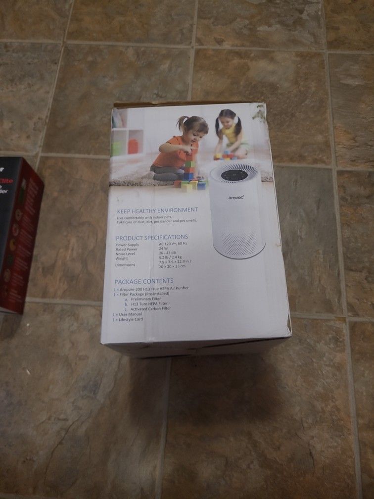 Brand New Arovec Air Purifier. Hepa Filter