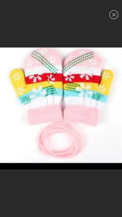 New pink Baby Toddler mittens