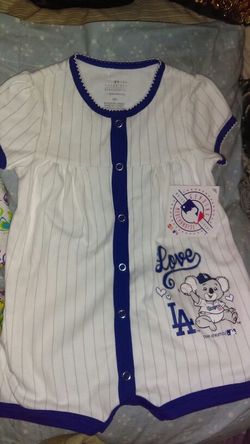 Dodgers little girl outfit
