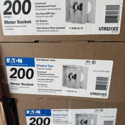 Eaton 200 Amp Meter Socket NEW