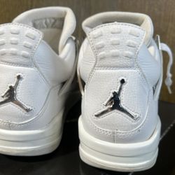 JORDAN 4 IV RETRO Mid “Pure Money” 2006 / 308497-102 / Men’s 12 / Excellent Condition w/ Original Box / White, Metallic Silver-Pure Platinum 