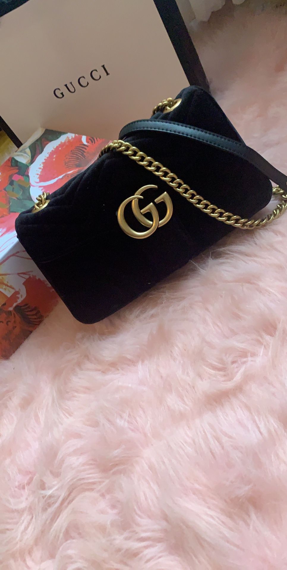 Gucci Marmont velvet shoulder bag