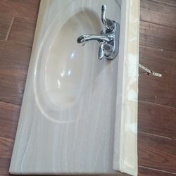 37 Inch Vanity Top With Faucet 