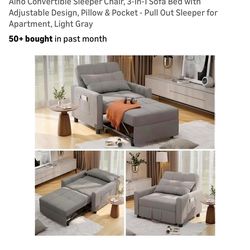 Stylish set of 4 COLAMY counter height bar stools. Mid century modern design with comfy upholstered seats and backs. Wood legs. Color is beige. Seat h