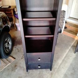 2 Really Nice Solid Wood Book Cases With Light