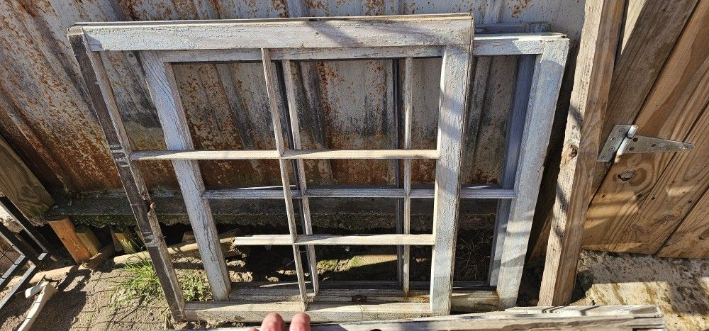 Vintage Wooden Window Frames