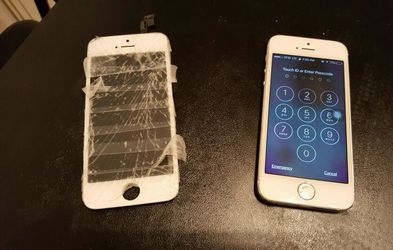 Phone cracked screen