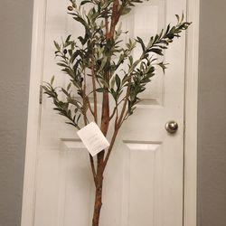 Kazeila Artificial Olive Tree 7FT Tall Faux Silk Plant For Home Office Decor Indoor Fake Potted Tree