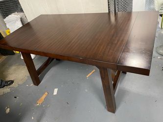 Dark Wood Extendable Dining Table