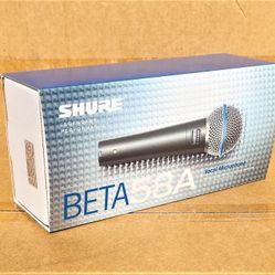 🚨 No Credit Needed 🚨 Shure Professional BETA58A Supercardioid Dynamic Microphone Mic Clip Carrying Bag 🚨 Payment Options Available 🚨