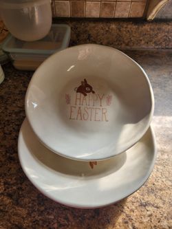 Targed Threshold Stoneware Easter Serving Bowl...