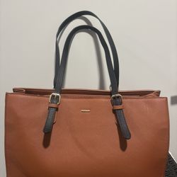 Laptop Tote Fashion for Work Brown x Black