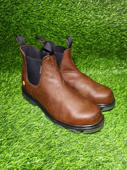 WOLVERINE MEN'S WATERPROOF COMPOSITE TOE WORK BOOTS 