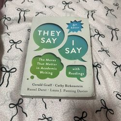 They Say / I Say 6th Edition With Readings Academic Writing Book