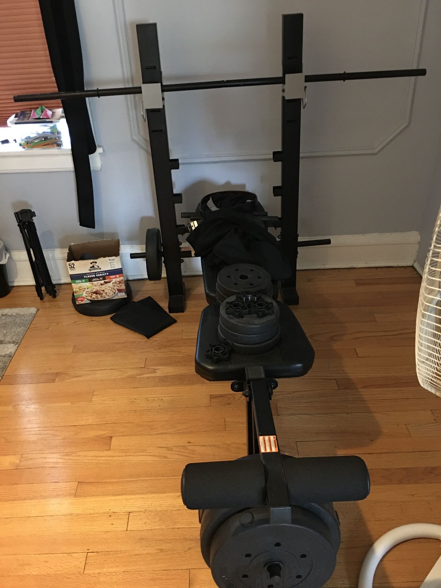 Gym Rack With Weights