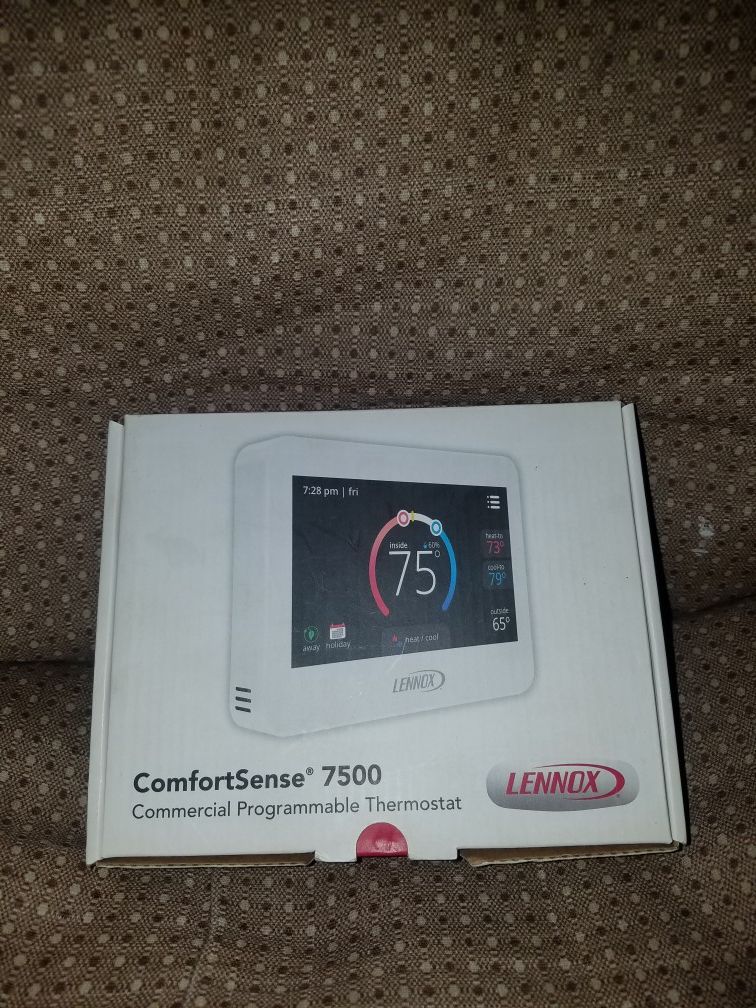Lennox comfortsense 7500 commercial programmable thermostat digital touch screen