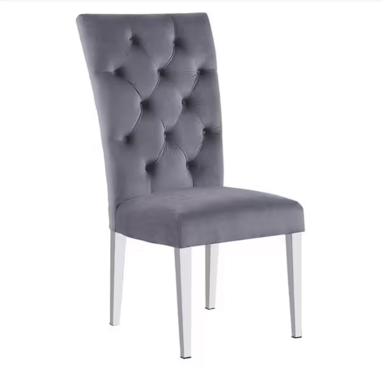 Lexington Gray Tufted Velvet Parsons Chairs (Set of 2)