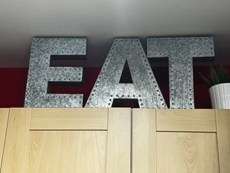 EAT Metal Wall Art Marquee Letters