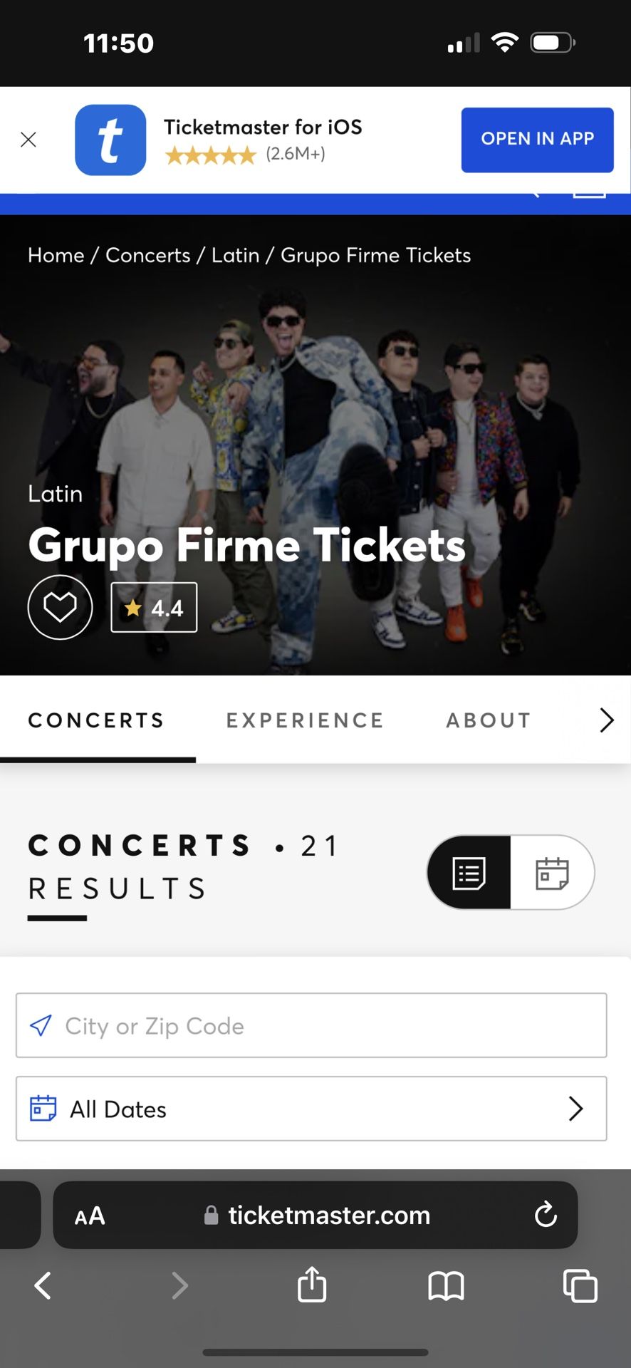 Grupo Forme Tickets