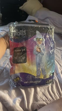 Trolls Tiny Diamond Toddler Costume Size 3-4