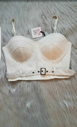 NEW WITH TAGS CORSET HALTER TOP