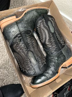 Ostrich belly boots alpha boots