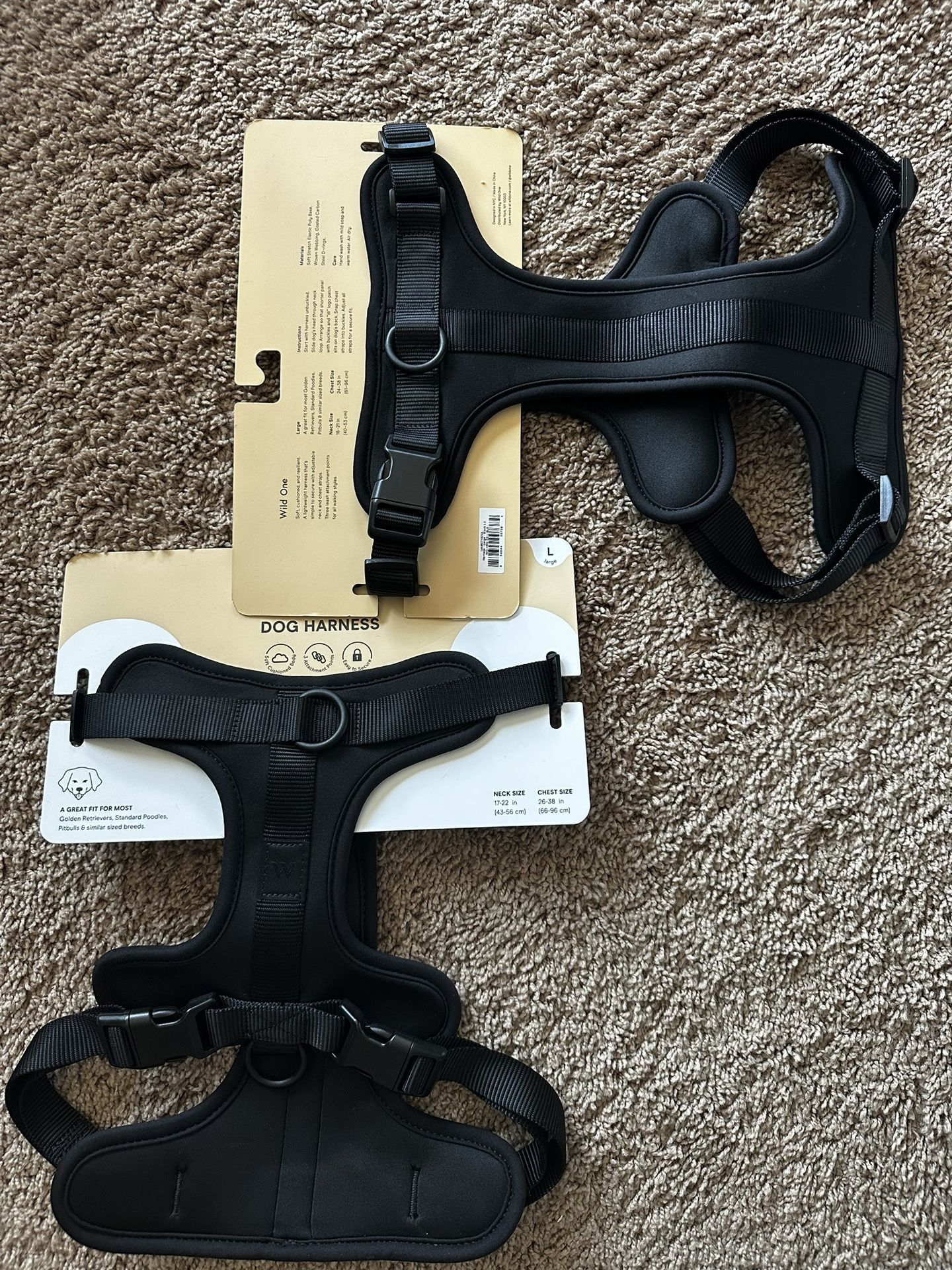 2 Dog K-9 harnesses 