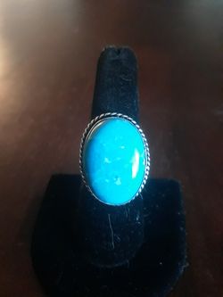 Beautiful Large Larimar ring