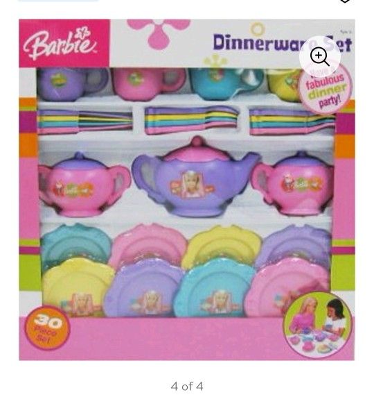 Barbie Dinnerware Set New In Box