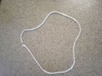 Silver rope chain