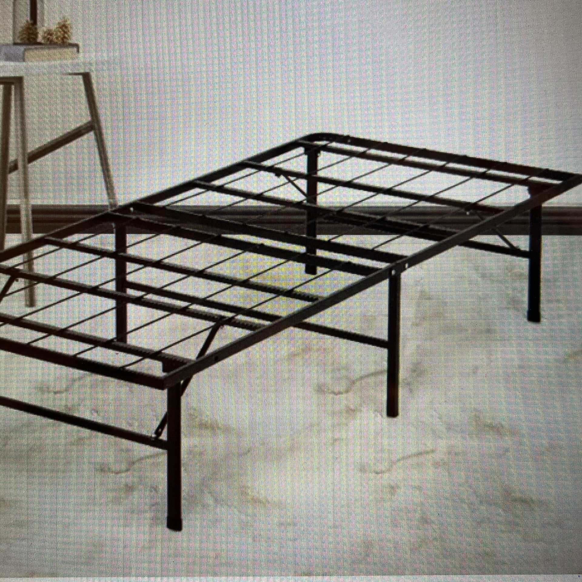 Twin/King: Two Platform Folding Twin Bed Frames