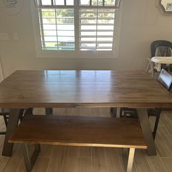 Large rectangular kitchen table