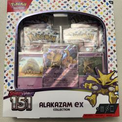 Pokémon Scarlet & Violet 151 Alakazam EX Collection Box NEW Sealed SELL/TRADE
