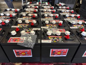 From the 6volt group of 225AH of our own American brand, new battery, 1 year warranty