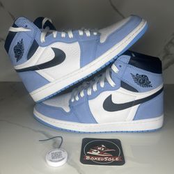 Jordan 1 High University Blue Size 10M (Very Lightly Worn) eBay Authenticated. No box. Shoes only