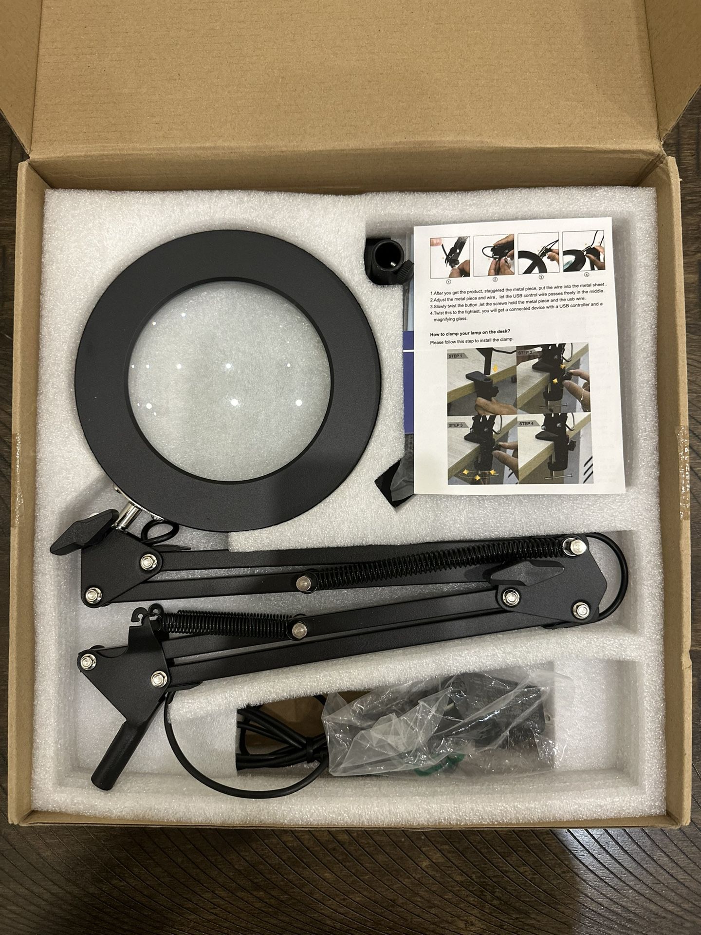 10X Magnifying Glass with Light and Stand