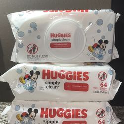 Huggies Simply Clean 64ct Baby Wipes Set