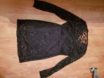 Black lace dress
