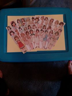 32 Little Lady Bookmarks Junk Journaling 