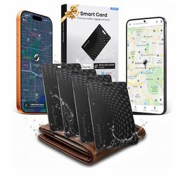 Wallet Tracker Card Pro 4 units, Bluetooth tracking card (iOS