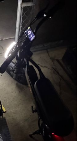 Black Electric Scooter with LCD Display